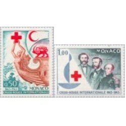 Monaco - 607/08 - 1963 Cent. de la Cruz Roja inter. Lujo
