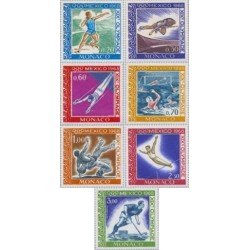 Monaco - 736/41+A92 - 1968 JJOO de México Lujo