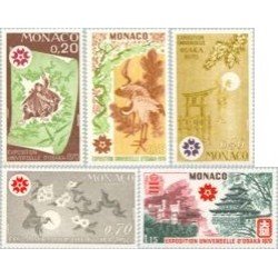 Monaco - 822/26 - 1970 Expo. Universal-Osaka/Japón-cuadros-Lujo