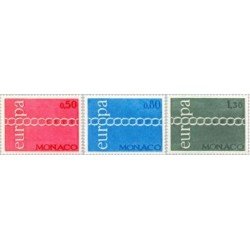 Monaco - 863/65 - 1971 Europa Lujo