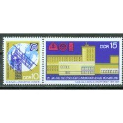 Alemania Oriental - 1264/65 - GERMANY 1970 25º Aniv. de la radiodifusión de la RDA