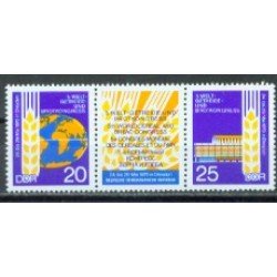 Alemania Oriental - 1266/67A  - GERMANY 1970 º Congr. mundial del cereal y el pan Lujo