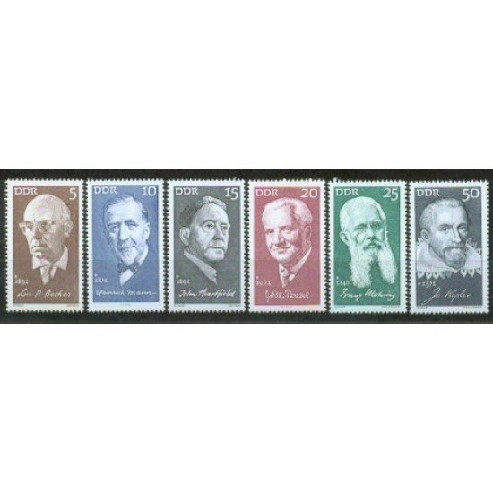 Alemania Oriental - 1337/42 - GERMANY 1971 Personalidades Lujo