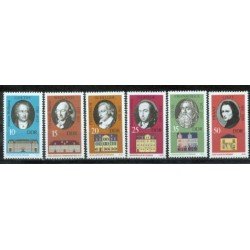 Alemania Oriental - 1549/54 - GERMANY 1973 Residencias de celebridades-Weimar-Lujo