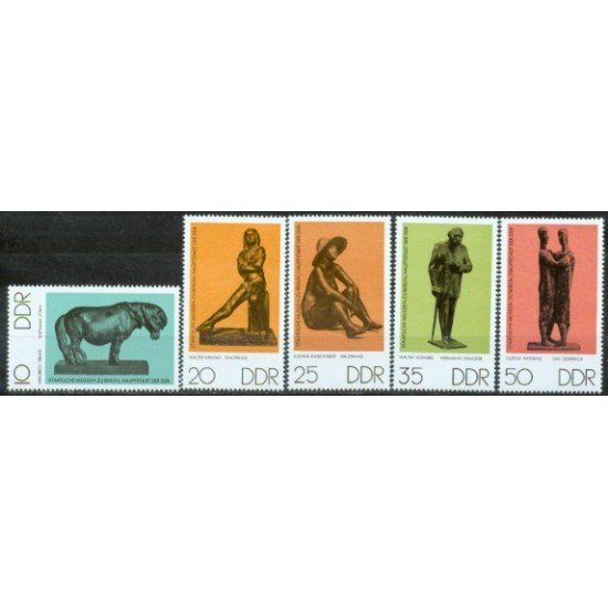 Alemania Oriental - 1817/21 - GERMANY 1976 Artes plásticas del museo de Berlín Lujo