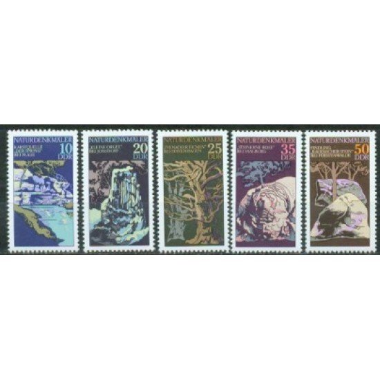 Alemania Oriental - 1879/83 - GERMANY 1976 Curiosidades de la naturaleza Lujo Alemania Oriental - 1879/83 - GERMANY 1976 Curiosidades de la naturaleza Lujo