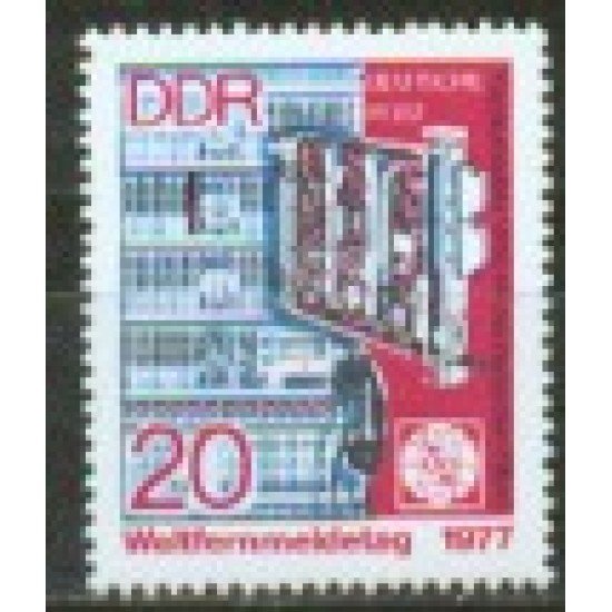 Alemania Oriental - 1896 - GERMANY 1977 Día inter. de las telecomunicaciones Lujo