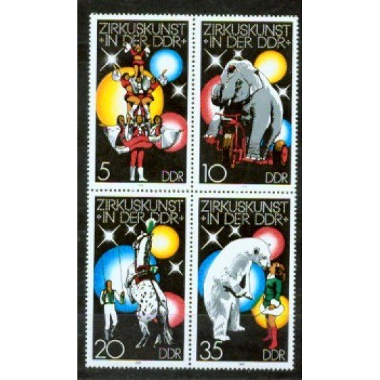 Alemania Oriental - 2034/37 - GERMANY 1978 Arte del circo en la RDA Lujo