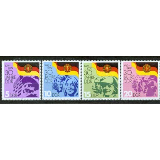Alemania Oriental - 2122/25 - GERMANY  30º Aniv. de la RDA Lujo