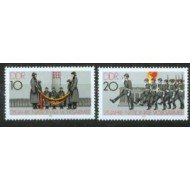 SMI Alemania Oriental Germany Nº 2237/38 1981 25º Aniv. de la Armada nacional del pueblo Lujo MNH SMI Alemania Oriental Germany Nº 2237/38 1981 25º Aniv. de la Armada nacional del pueblo Lujo MNH
