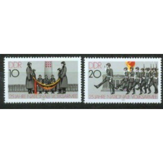 SMI Alemania Oriental Germany Nº 2237/38 1981 25º Aniv. de la Armada nacional del pueblo Lujo MNH SMI Alemania Oriental Germany Nº 2237/38 1981 25º Aniv. de la Armada nacional del pueblo Lujo MNH