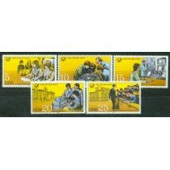 Alemania Oriental - 2241/45 - GERMANY 1981 Establecimientos de formación agentes de la PTT Lujo Alemania Oriental - 2241/45 - GERMANY 1981 Establecimientos de formación agentes de la PTT Lujo