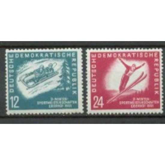 Alemania Oriental - 32/33 - GERMANY 1951 2º Campeonatos deportivos invierno-Oberhof (fijasellos) Alemania Oriental - 32/33 - GERMANY 1951 2º Campeonatos deportivos invierno-Oberhof (fijasellos)