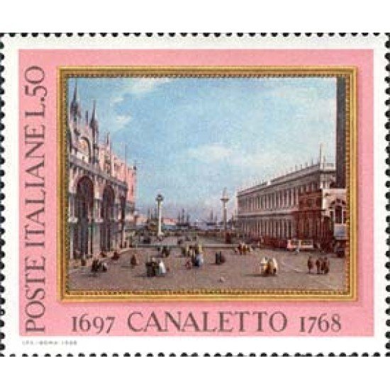 Italia - 1020 - 1968 Bicentenario muerte de Canaletto-pintura-Lujo Italia - 1020 - 1968 Bicentenario muerte de Canaletto-pintura-Lujo