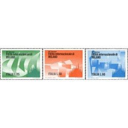 Italia - 1096/98 - 1972 50º Aniv. feria de muestras de Milán Lujo