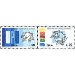 Italia - 1197/98 - 1974 Cent. del UPU Lujo