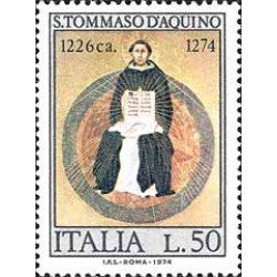 Italia - 1202 - 1974 7º Cent. muerte de St. Tomás de Aquino Lujo