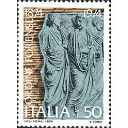 Italia - 1203 - 1974 Cent. del consejo de la orden de abogados-bajorelieve-Lujo