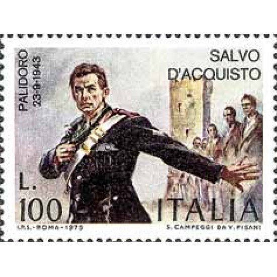 Italia - 1235 - 1975 Homenaje a Salvo de Acquisto Palidoro Italia - 1235 - 1975 Homenaje a Salvo de Acquisto Palidoro
