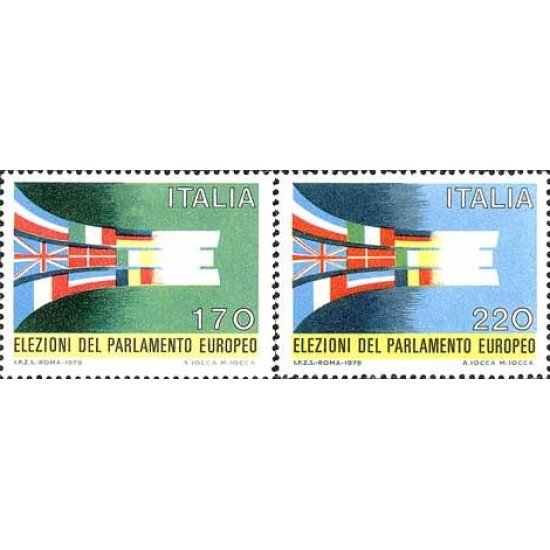 Italia - 1391/92 - 1979 Elecciones al parlamento europeo Lujo Italia - 1391/92 - 1979 Elecciones al parlamento europeo Lujo