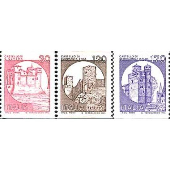 Italia - 1457/59 - 1980 Castillos Lujo Italia - 1457/59 - 1980 Castillos Lujo
