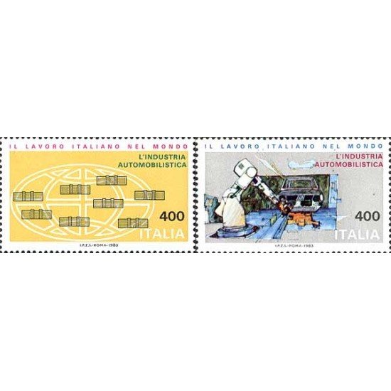 Italia - 1554/55 - 1983 Trabajos italianos en el mundo-automóvil-Lujo