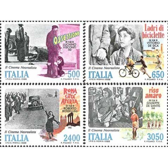 Italia - 1791/94 - 1988 Cine neorrealista italiano Lujo Italia - 1791/94 - 1988 Cine neorrealista italiano Lujo