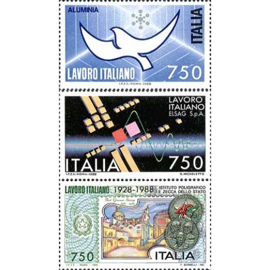 Italia - 1795/97 - 1988 Trabajos italianos en el mundo Lujo