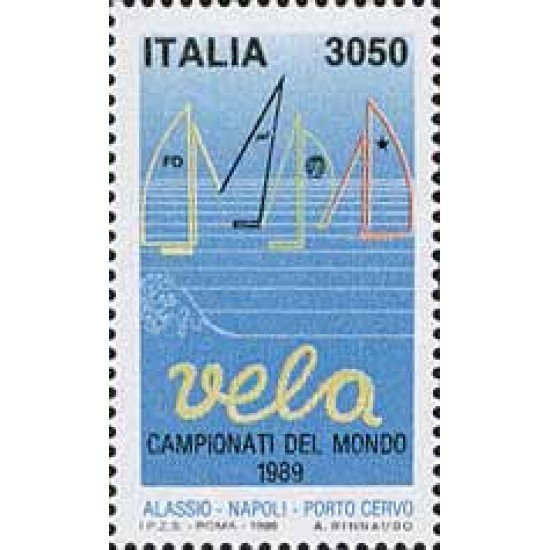 Italia - 1807 - 1989 Campeonato del mundo de vela-Alassio-Lujo Italia - 1807 - 1989 Campeonato del mundo de vela-Alassio-Lujo