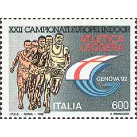 Italia - 1932 - 1992 XXII Campeonato Europa atletismo/pista cubierta-Lujo