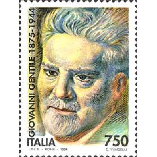 Italia - 2089 - 1994 50º Aniv. del filósofo Giovanni Gentile Lujo Italia - 2089 - 1994 50º Aniv. del filósofo Giovanni Gentile Lujo