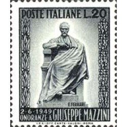 Italia - 542 - 1949 Inauguración monumento a Mazzini Lujo Italia - 542 - 1949 Inauguración monumento a Mazzini Lujo