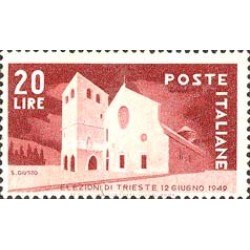 Italia - 544 - 1949 Elecciones de Trieste-catedral-Lujo Italia - 544 - 1949 Elecciones de Trieste-catedral-Lujo