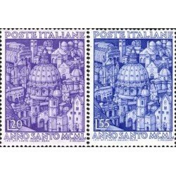 Italia - 558/59 - 1950 Año santo-iglesias de Roma-Lujo
