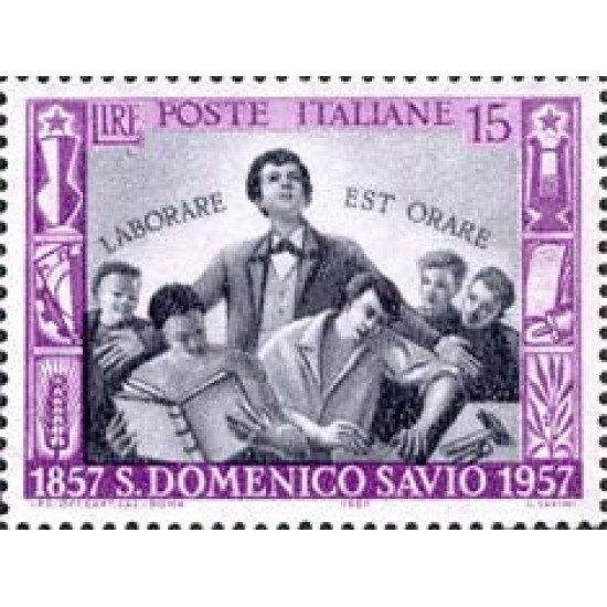 Italia - 751 - 1957 Cent. muerte de St. Domenico Savio Lujo