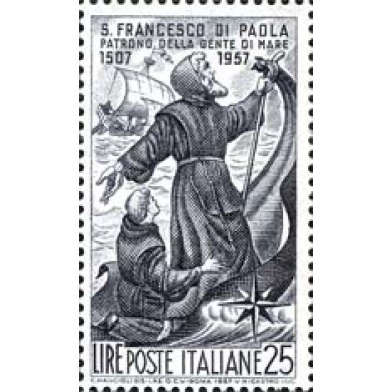 Italia - 752 - 1957 450º Aniv. muerte Francisco de Paula Lujo