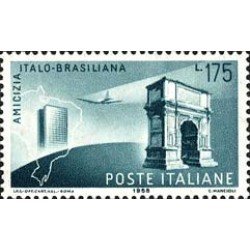 Italia - 764  - 1958 Visita del presidente Gronchi a Brasil Lujo