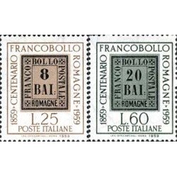 Italia - 800/01 - 1959 Cent. del sello de Romaña Lujo Italia - 800/01 - 1959 Cent. del sello de Romaña Lujo