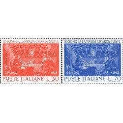 Italia - 862/63 - 1962 50º Aniv. muerte del poeta G. Pascoli Lujo