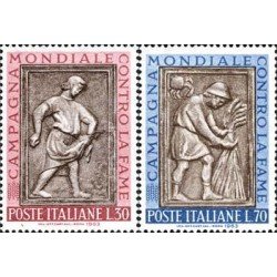 Italia - 884/45 - 1963 Campaña mundial contra el hambre Lujo Italia - 884/45 - 1963 Campaña mundial contra el hambre Lujo