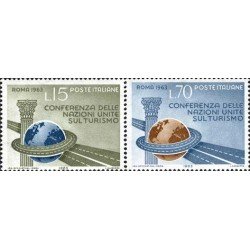 Italia - 891/92 - 1963 Conf. de la ONU sobre el turismo-Roma-Lujo Italia - 891/92 - 1963 Conf. de la ONU sobre el turismo-Roma-Lujo