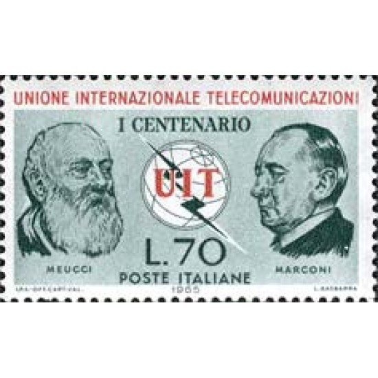 Italia - 922 - 1965 Cent. de la UIT Lujo Italia - 922 - 1965 Cent. de la UIT Lujo
