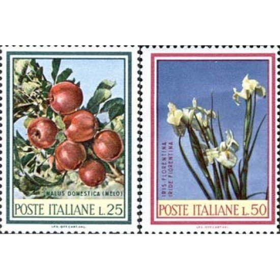 Italia - 989/90 - 1967 Frutas y flores Lujo Italia - 989/90 - 1967 Frutas y flores Lujo
