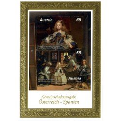 España Spain HB Emisión Conjunta 2009 Austria-España Pintura Las Meninas MNH
