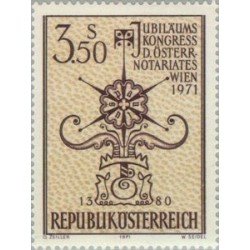 Österreich Austria - 1188 - 1971 Cent. del notariado en Austria Lujo Österreich Austria - 1188 - 1971 Cent. del notariado en Austria Lujo