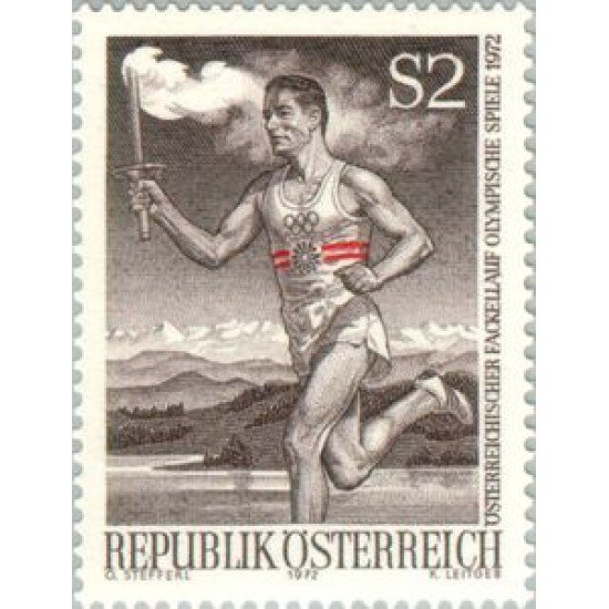 Österreich Austria - 1222 - 1972 JJOO Recorrido de la llama olímpica Lujo Österreich Austria - 1222 - 1972 JJOO Recorrido de la llama olímpica Lujo
