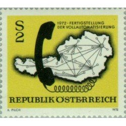 Österreich Austria - 1235 - 1972 Automatización de la red telefónica Lujo Österreich Austria - 1235 - 1972 Automatización de la red telefónica Lujo