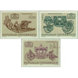 Österreich Austria - 1236/38 - 1972 Tesoros del arte austriaco--transportes-Lujo Österreich Austria - 1236/38 - 1972 Tesoros del arte austriaco--transportes-Lujo