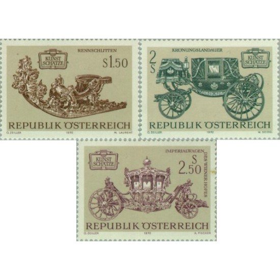Österreich Austria - 1236/38 - 1972 Tesoros del arte austriaco--transportes-Lujo