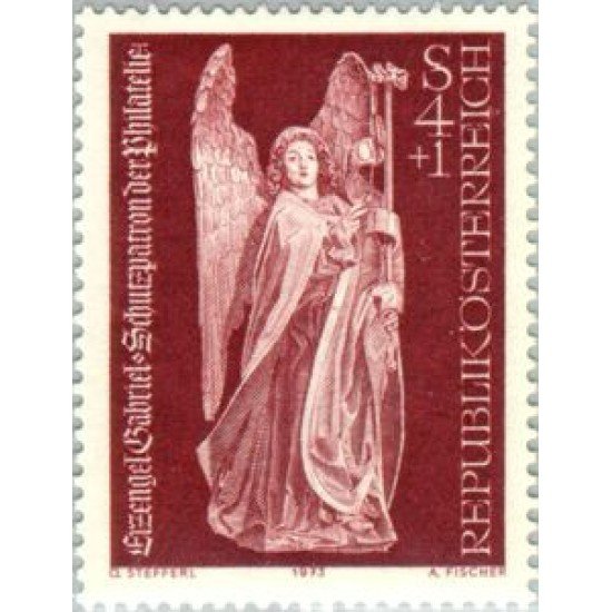 Österreich Austria - 1263 - 1973 Día del sello-estatua del patrón de los filatélicos-Lujo Österreich Austria - 1263 - 1973 Día del sello-estatua del patrón de los filatélicos-Lujo